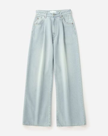 Light Wide Jeans 9oz Light Indigo,LIGHT INDIGO, small image number 3