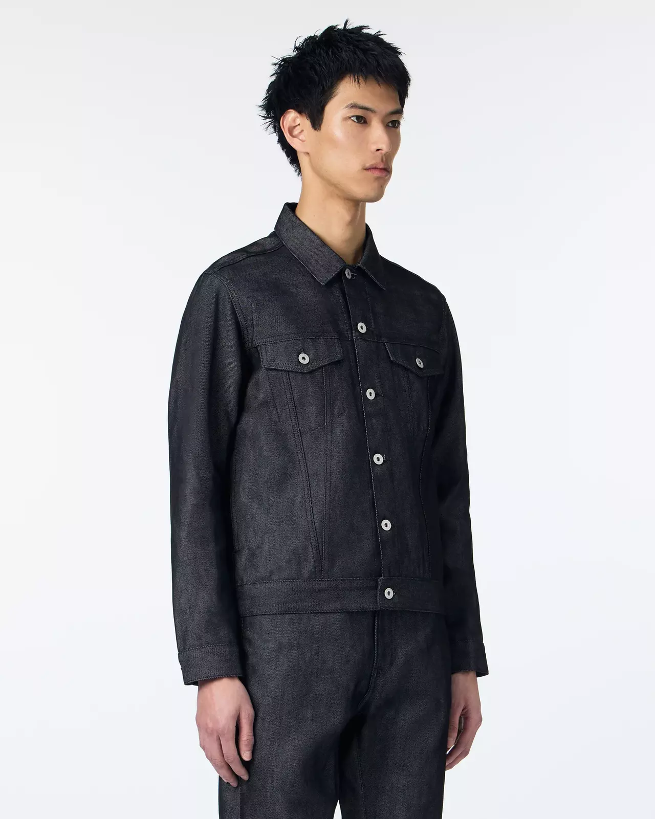 MEN | Light Type 3 Denim Jacket 9oz Black,BLACK, large image number 1