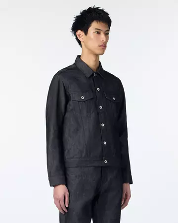 MEN | Light Type 3 Denim Jacket 9oz Black,BLACK, large image number 1