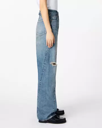 WOMEN | Skew Straight Jeans 11oz Medium Indigo,MEDIUM INDIGO, large image number 1