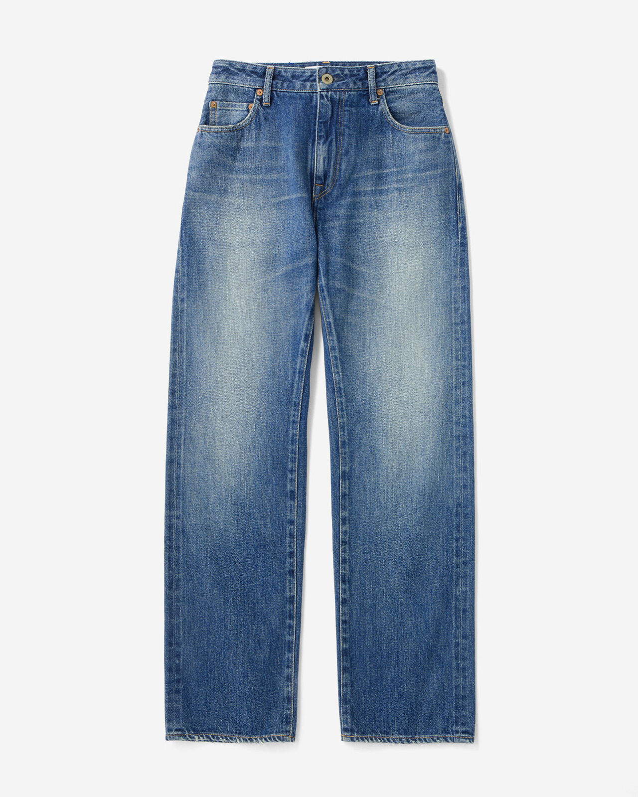 Selvedge Slim Straight Jeans 12oz Medium Indigo,MEDIUM INDIGO, large image number 3