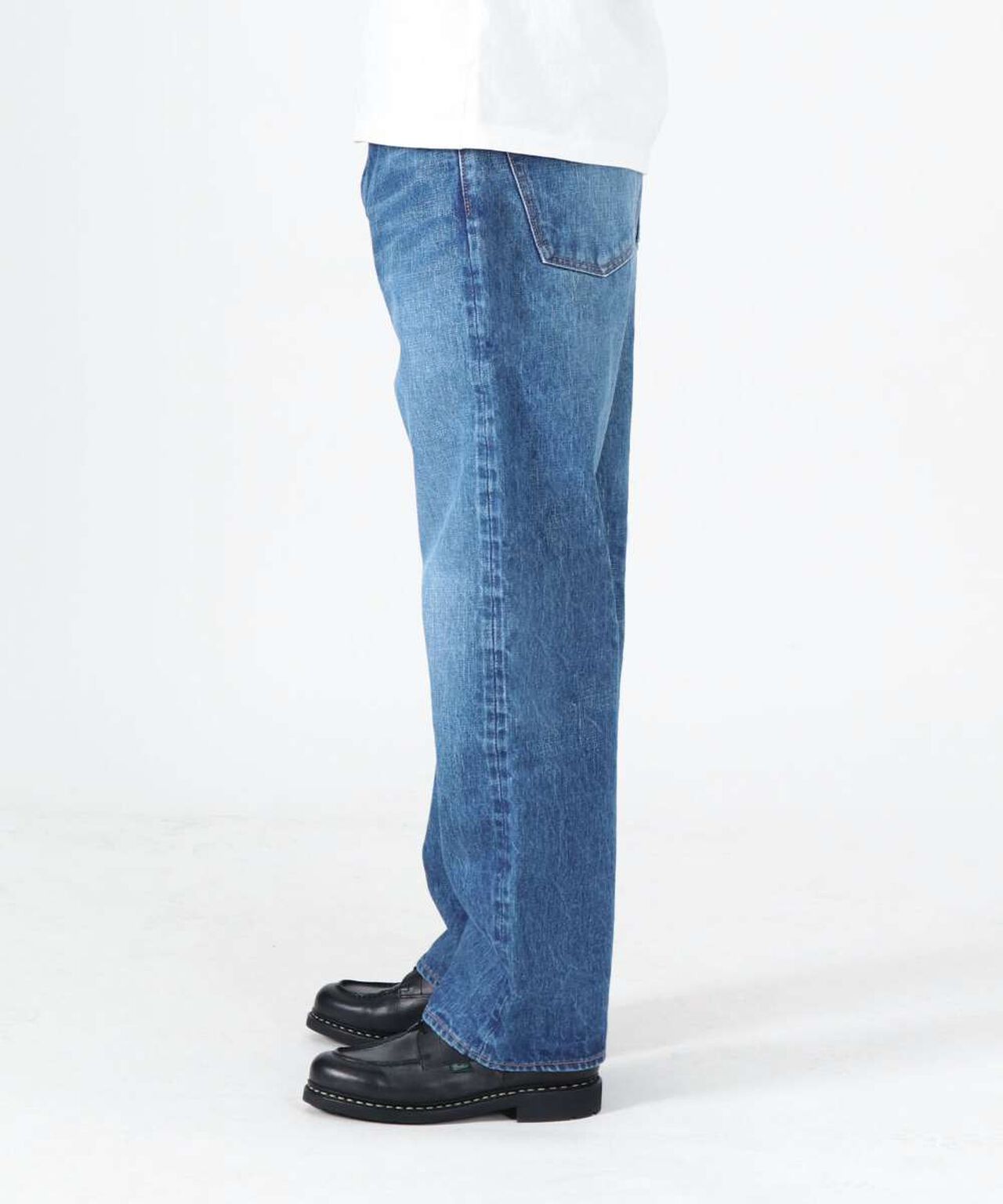 J501_MID 14.8oz Loose Selvedge Jeans (Aging Wash),MEDIUM INDIGO, large image number 3