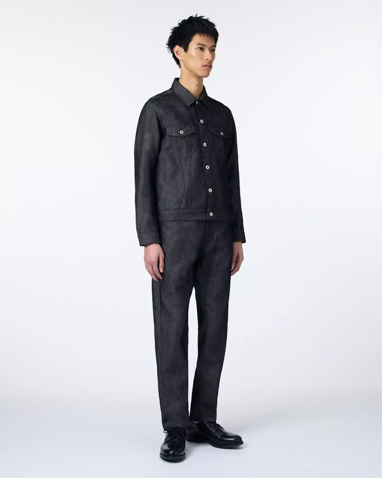 MEN | Light Type 3 Denim Jacket 9oz Black,BLACK, large image number 3