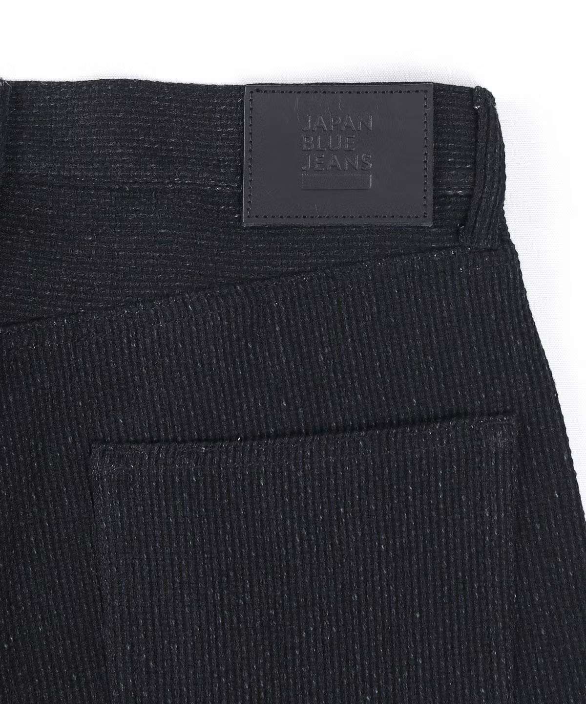 Sashiko Black Wide Tapered 5P Pants