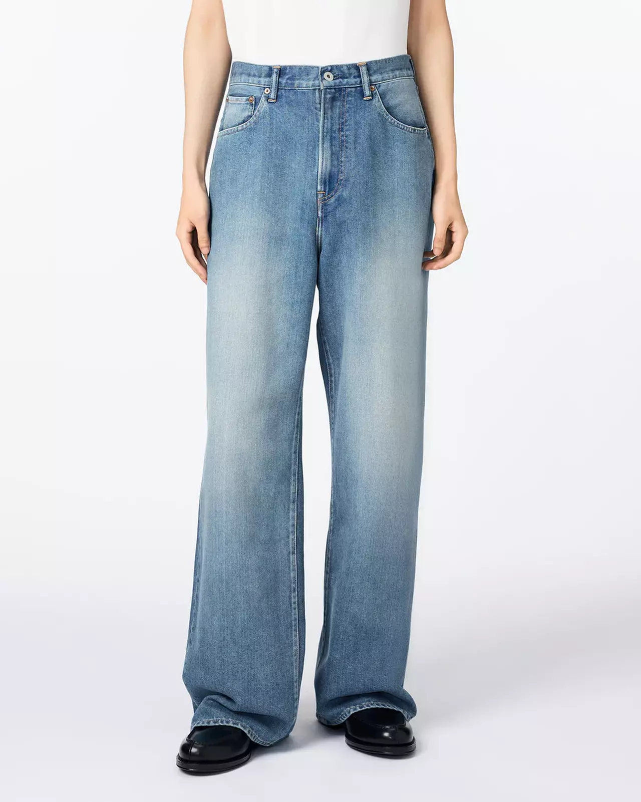 MEN | Light Loose Jeans 9oz Medium Indigo,MEDIUM INDIGO, large image number 0