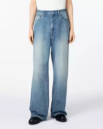 MEN | Light Loose Jeans 9oz Medium Indigo,MEDIUM INDIGO, large image number 0