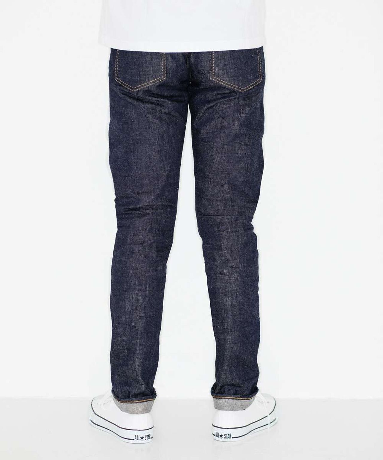 J201 CIRCLE Tapered 14.8oz American Cotton Vintage Selvedge Jeans,INDIGO, large image number 2