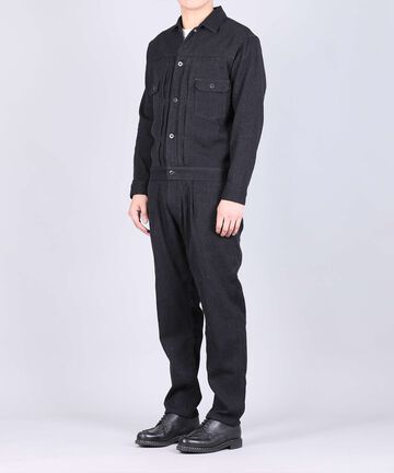 Sashiko Black 2nd Type Jacket - 11oz Black Sashiko-BLK-40,BLACK, small image number 3
