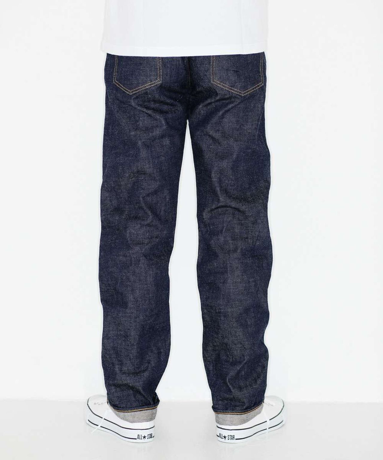 J401 CIRCLE Classic Straight 14.8oz American Cotton Vintage Selvedge Jeans,INDIGO, large image number 2