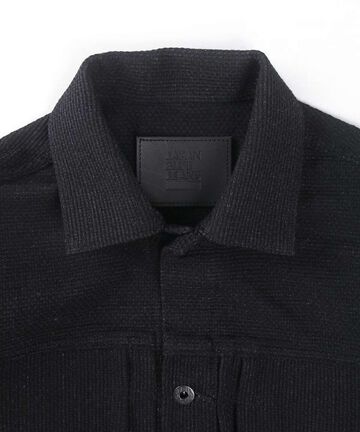 Sashiko Black Type 2 Jacket,BLACK, large image number 6