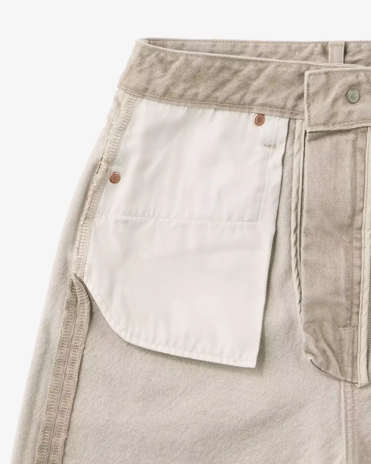WOMEN | Straight Jeans 13.5oz Beige,BEIGE, large image number 7