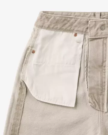 WOMEN | Straight Jeans 13.5oz Beige,BEIGE, large image number 7