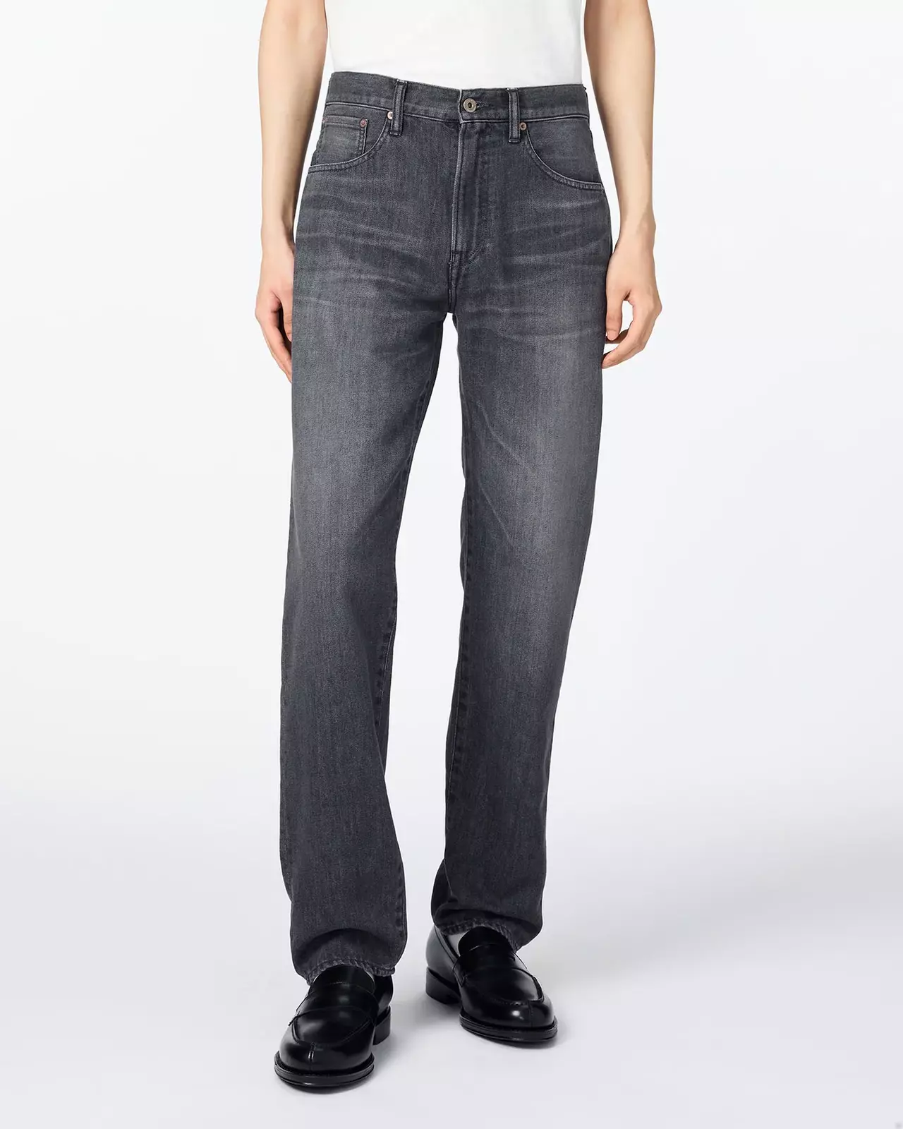 MEN | Light Straight Jeans 9oz Washed Black,WASHED BLACK, large image number 0