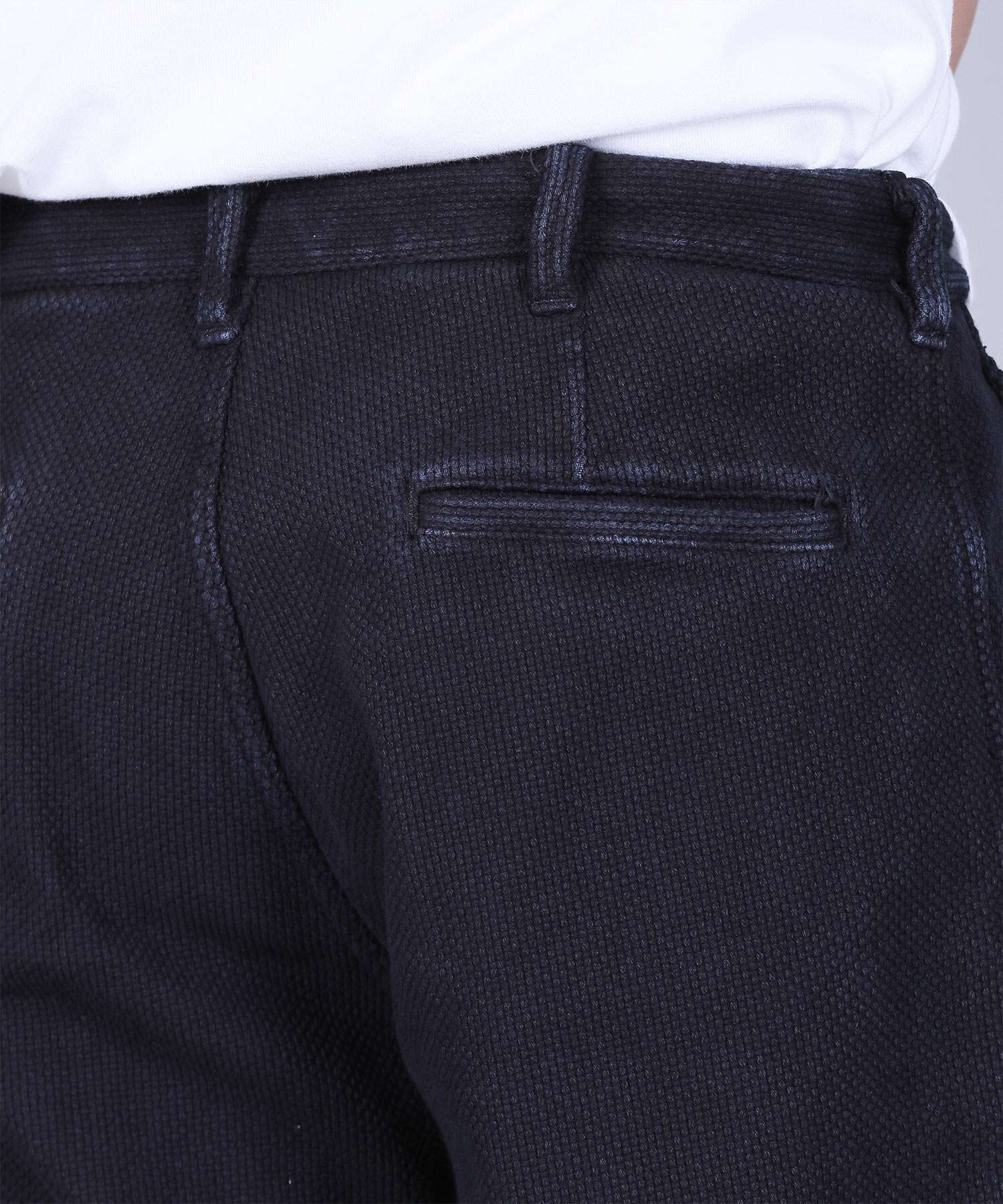 glico様 Sashiko Black 5P Wide Tapered - 11oz Black Sashiko