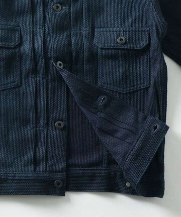 Sashiko Type 2 Jacket,INDIGO, large image number 13