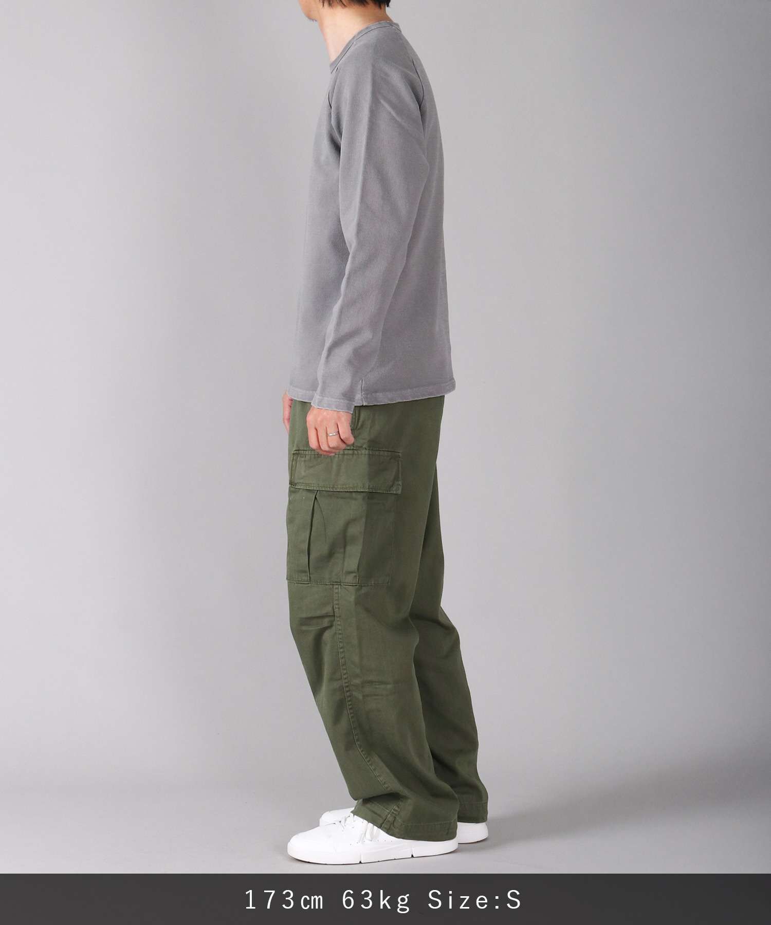 Sulphur Dyed Loose Satin Cargo Pants