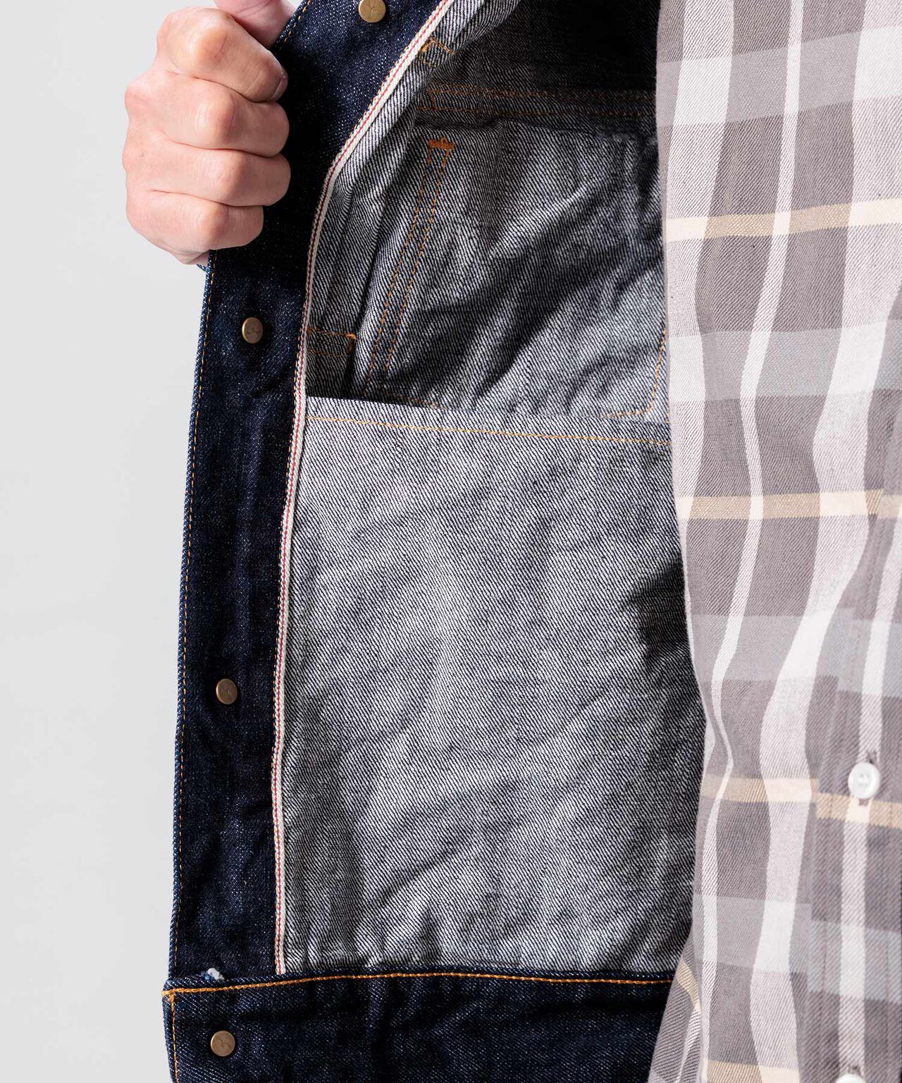 14.8oz Type 2 Denim Jacket,INDIGO, large image number 10