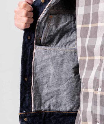 14.8oz Type 2 Denim Jacket,INDIGO, small image number 10