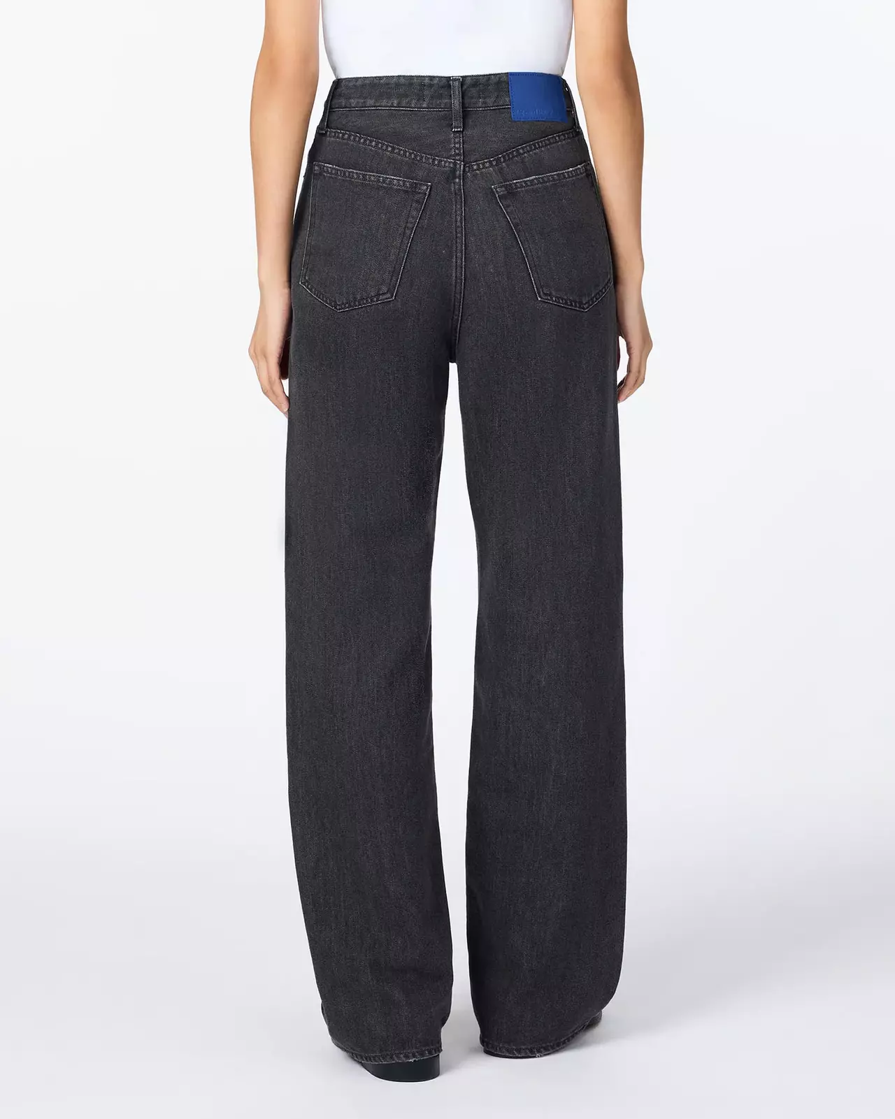 WOMEN | Light Straight Jeans 9oz Washed Black,BLACK, large image number 2