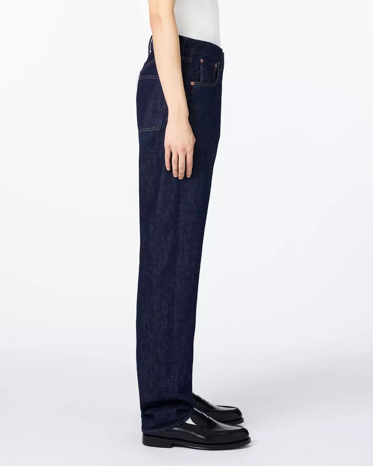 MEN | Selvedge Straight Jeans 14oz,INDIGO, large image number 1