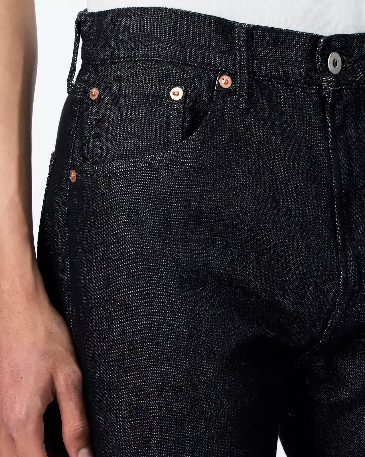 MEN | Light Straight Jeans 9oz Black,BLACK, large image number 3