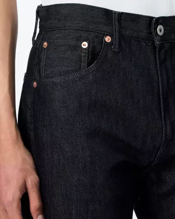 MEN | Light Straight Jeans 9oz Black,BLACK, large image number 3