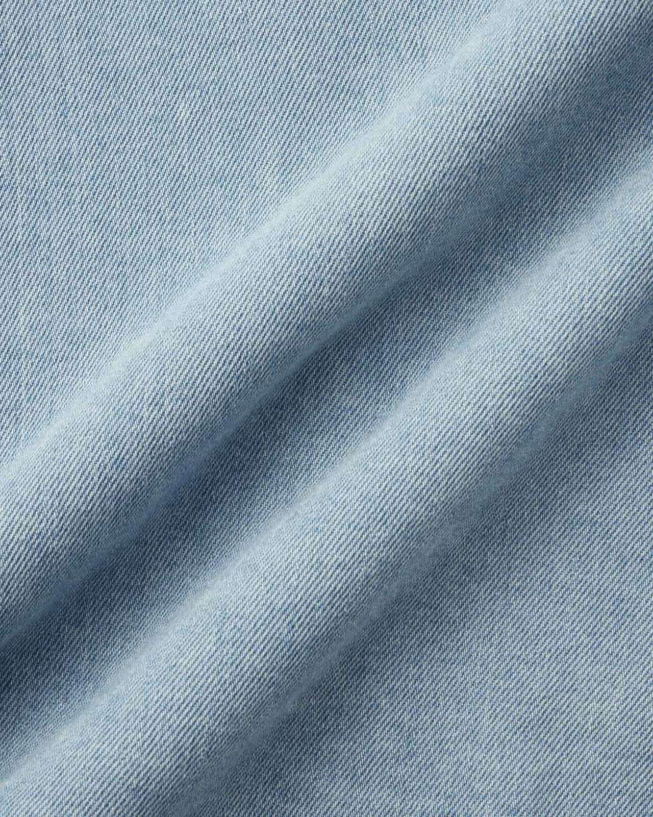 WOMEN | Light Denim SS Shirt 9oz Light Indigo,LIGHT INDIGO, large image number 7