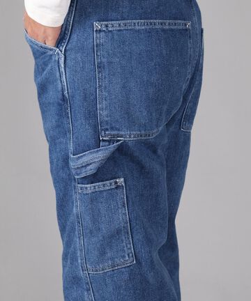 11oz Denim Smooth Painter Pants,MEDIUM INDIGO, large image number 4