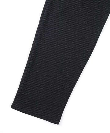 Sashiko Black Wide Tapered 5P Pants,BLACK, large image number 9