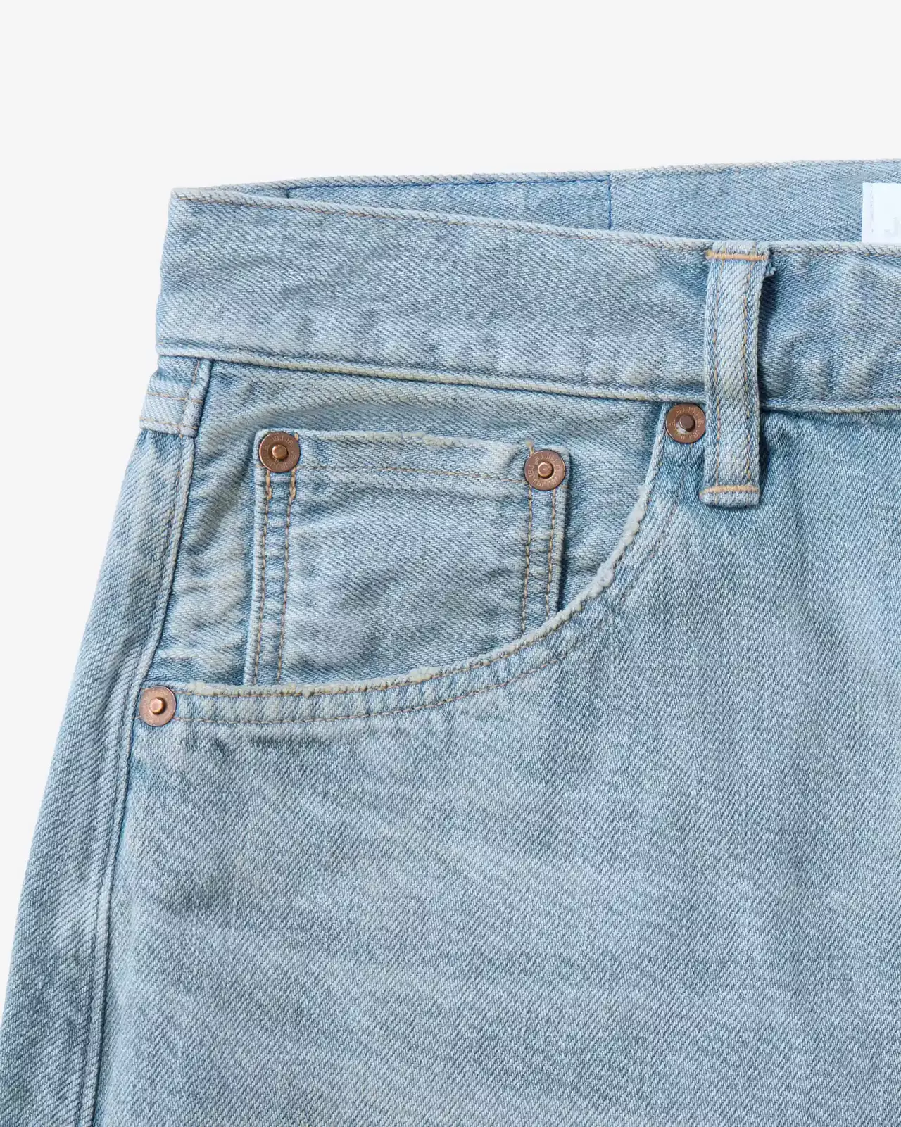 MEN | ReDESIGN Skew Straight Jeans 12oz Light Indigo,LIGHT INDIGO, large image number 11