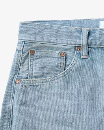 MEN | ReDESIGN Skew Straight Jeans 12oz Light Indigo,LIGHT INDIGO, large image number 11
