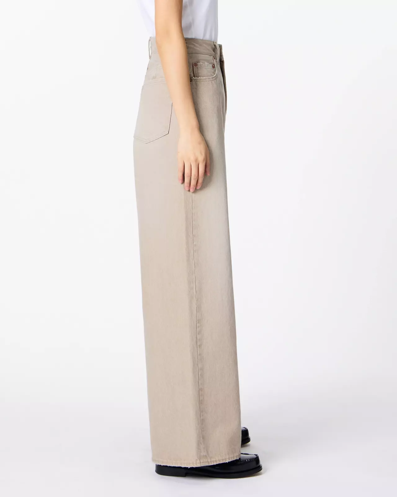 WOMEN | Loose Jeans 13.5oz Beige,BEIGE, large image number 1