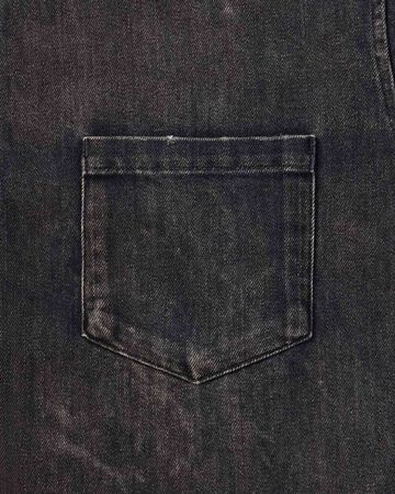 MEN | Light Relax Fit L/S Shirt 9oz Washed Black,WASHED BLACK, large image number 5