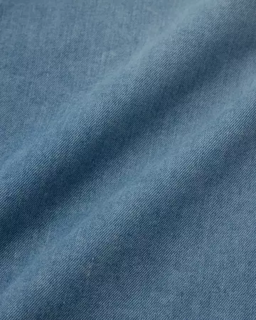WOMEN | Light Denim Western Shirt 7oz Medium Indigo,MEDIUM INDIGO, large image number 9