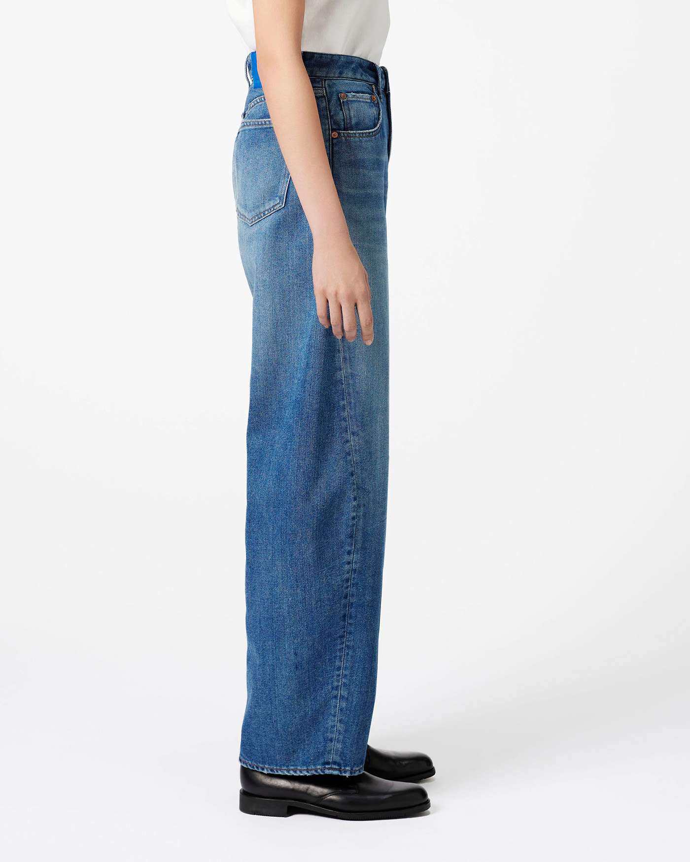 OHOTORO／Curve Wide Jeans Blue/M (Long) Light Curve Jeans 9oz Medium Indigo