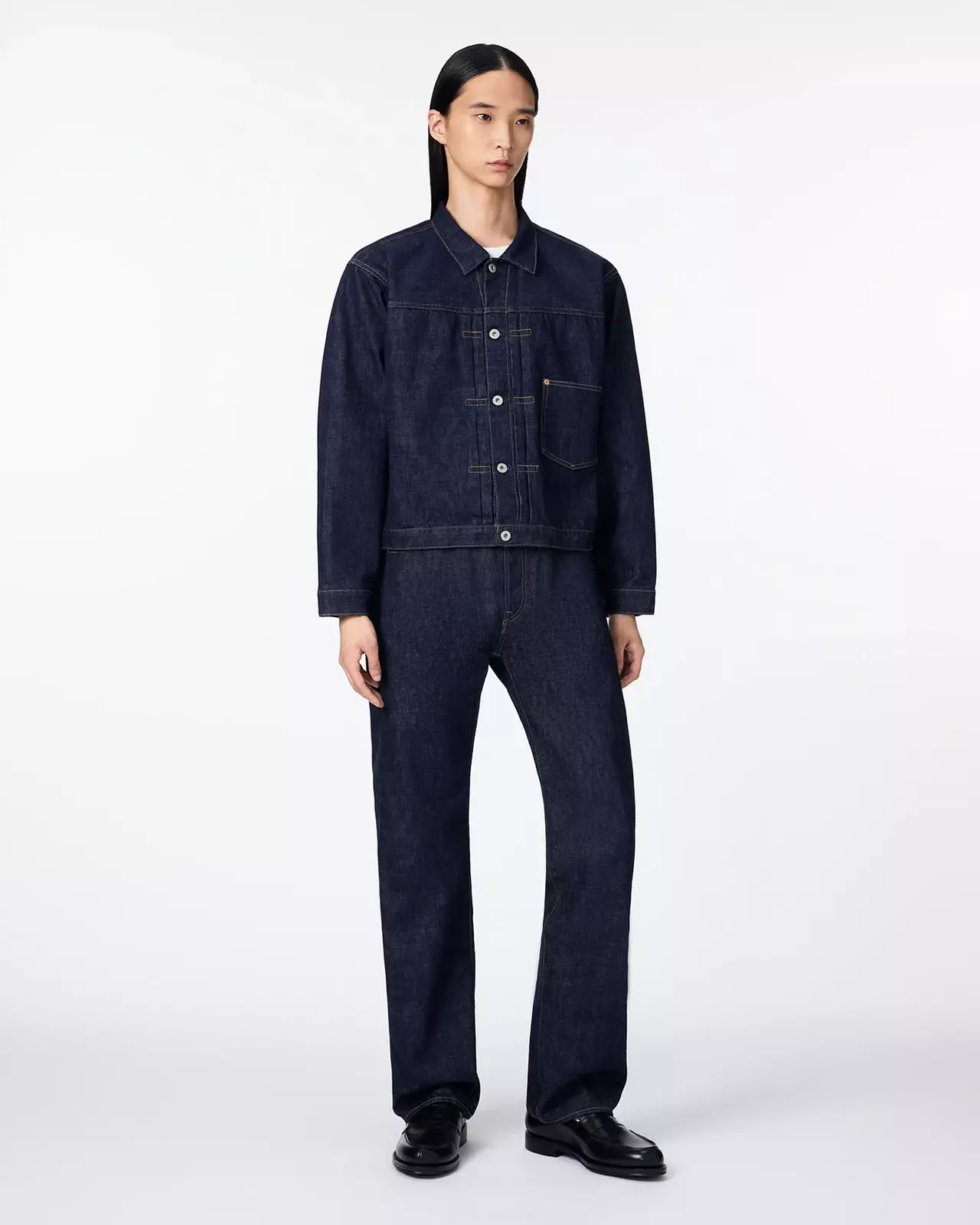 MEN | Selvedge Type 1 Denim Jacket 16oz,INDIGO, large image number 3