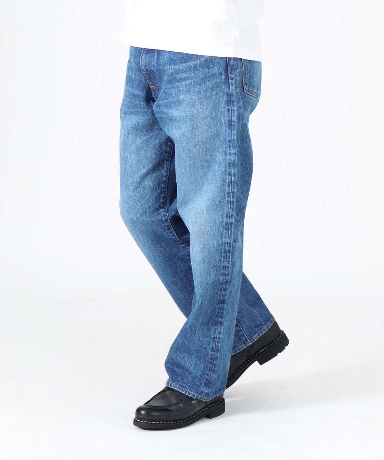 J501_MID 14.8oz Loose Selvedge Jeans (Aging Wash),MEDIUM INDIGO, large image number 2