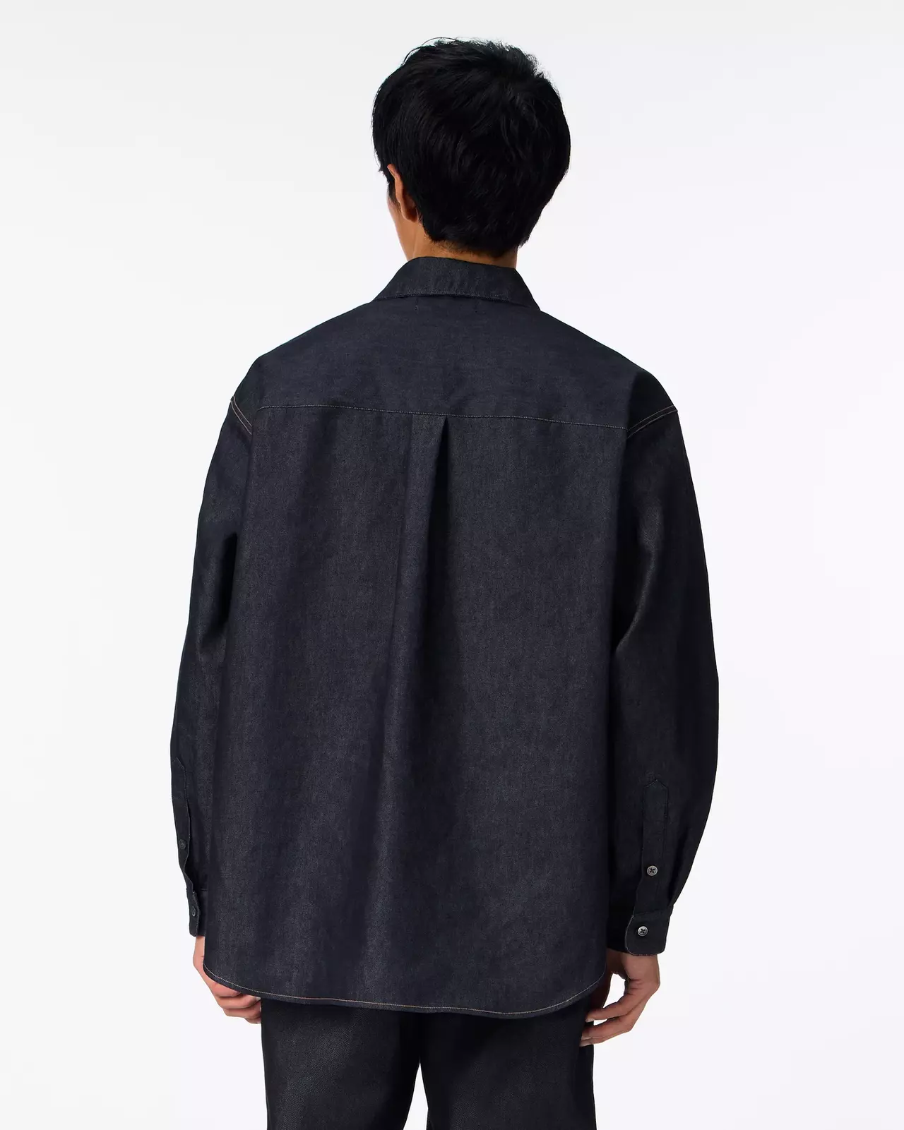 MEN | Light Denim Pullover Shirt 7oz Rigid,RIGID, large image number 2