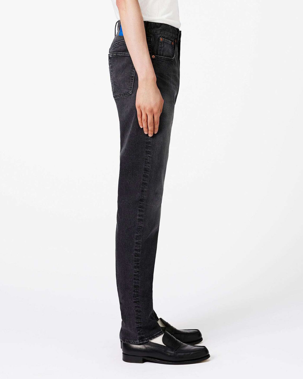 Stretch Slim Jeans 12oz Grey,GRAY, large image number 1