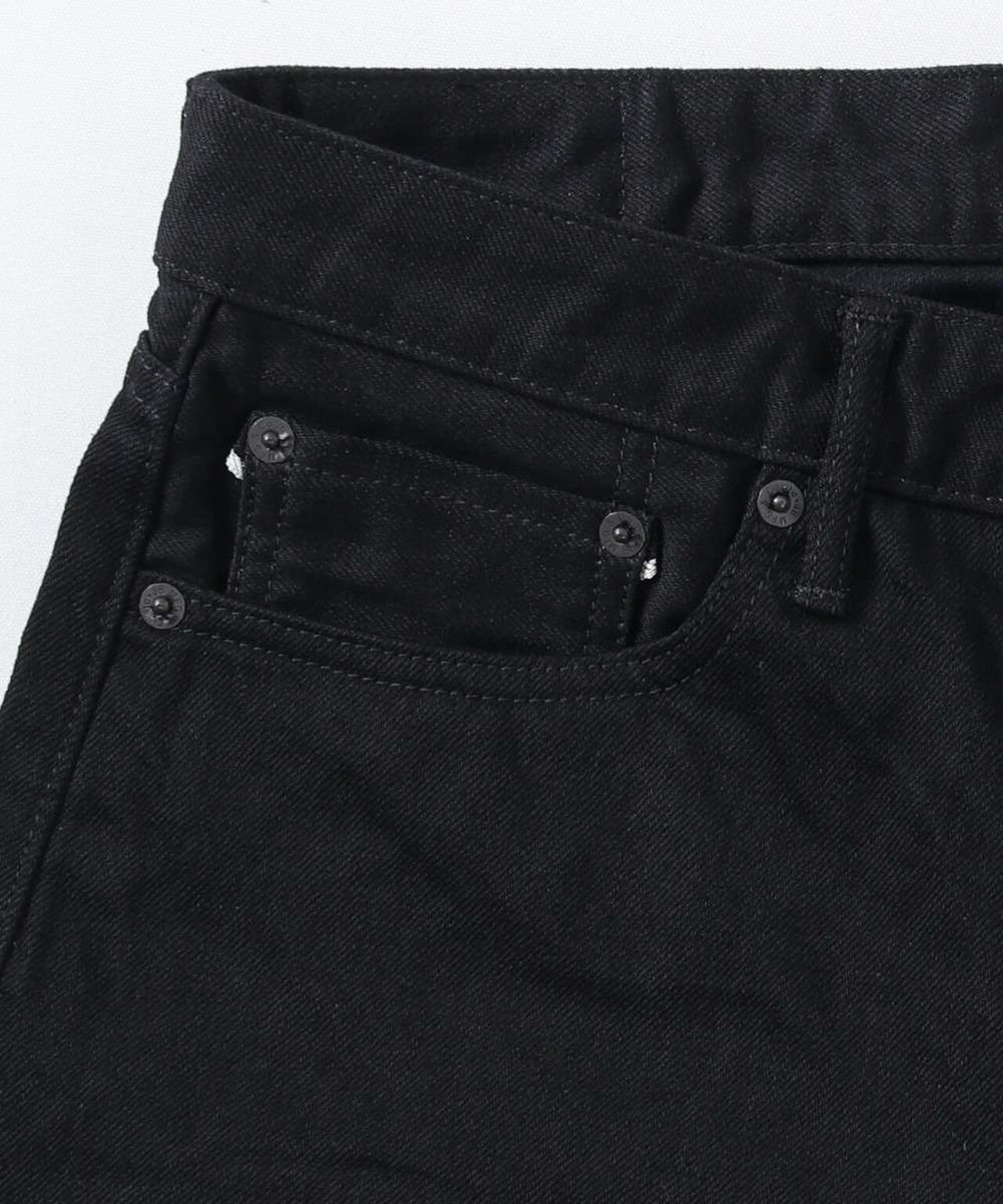 J414 14oz Black Classic Straight Selvedge Jeans,BLACK, large image number 11