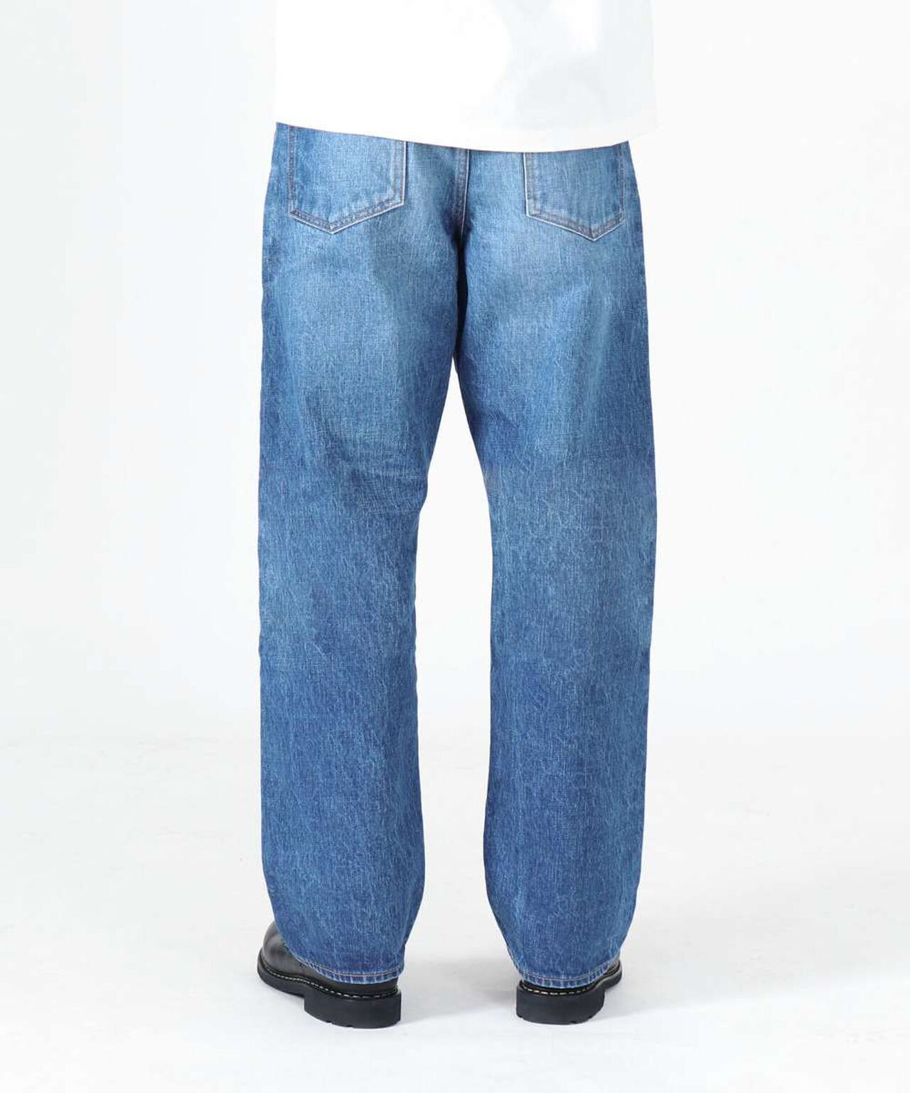 J501_MID 14.8oz Loose Selvedge Jeans (Aging Wash),MEDIUM INDIGO, large image number 4
