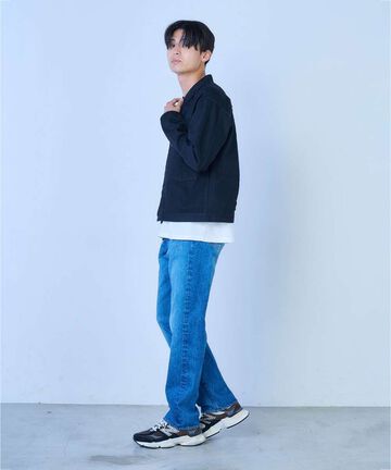 J501_MID 14.8oz Loose Selvedge Jeans (Aging Wash),MEDIUM INDIGO, large image number 11