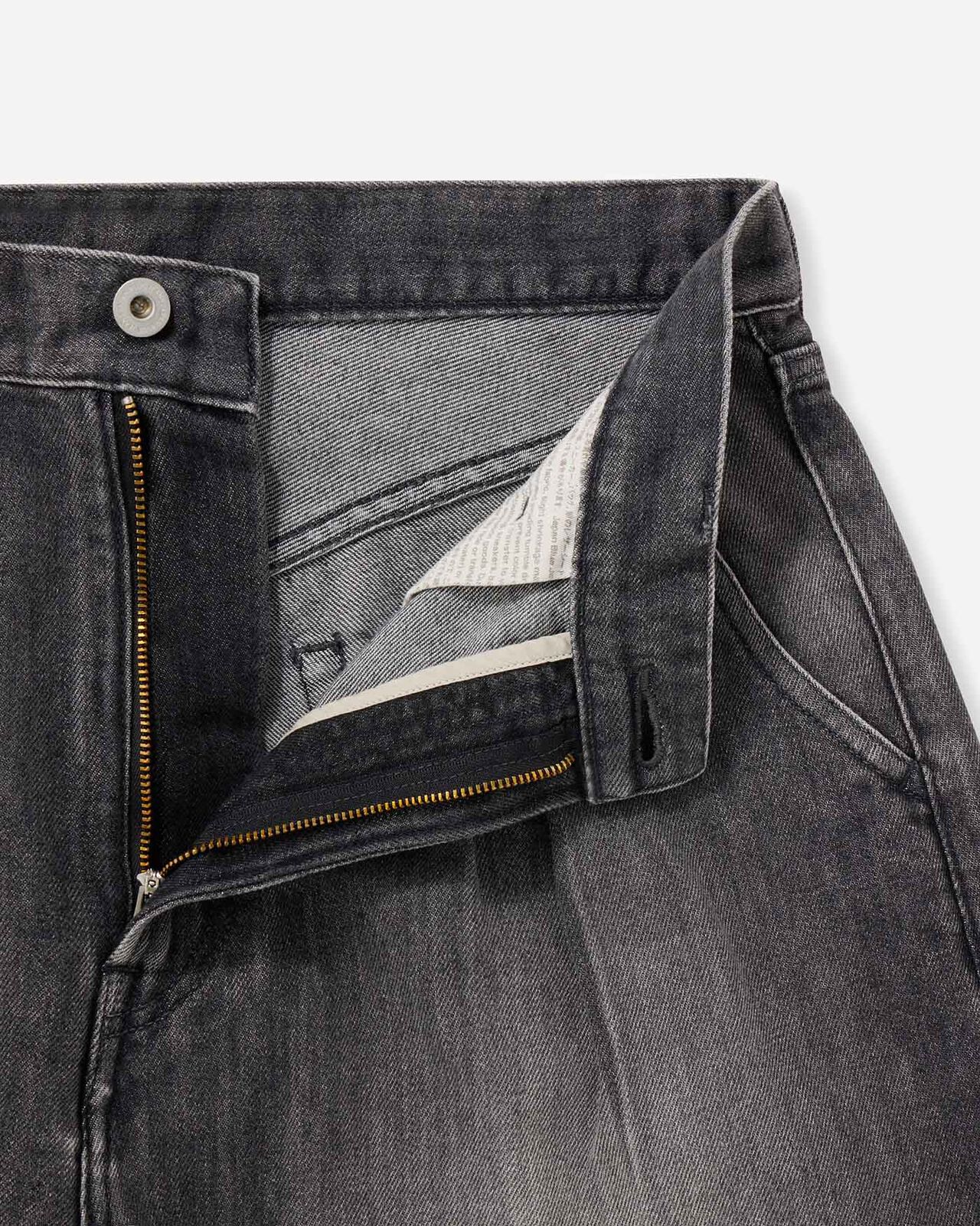 MEN | Light Tuck Shorts 9oz Washed Black,WASHED BLACK, large image number 5