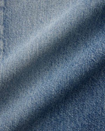 Damage Straight Jeans 11oz Medium Indigo,MEDIUM INDIGO, small image number 9
