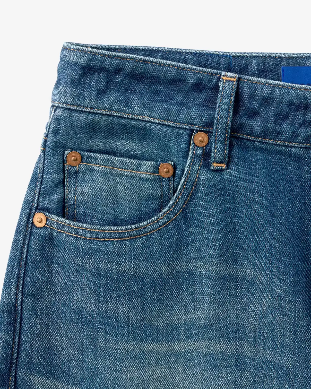 WOMEN | Light Tapered Jeans 9oz  Medium Indigo,MEDIUM INDIGO, large image number 8