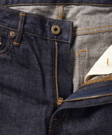 J204 CIRCLE Tapered 12.5oz African Cotton Vintage Selvedge Jeans,INDIGO, small image number 6
