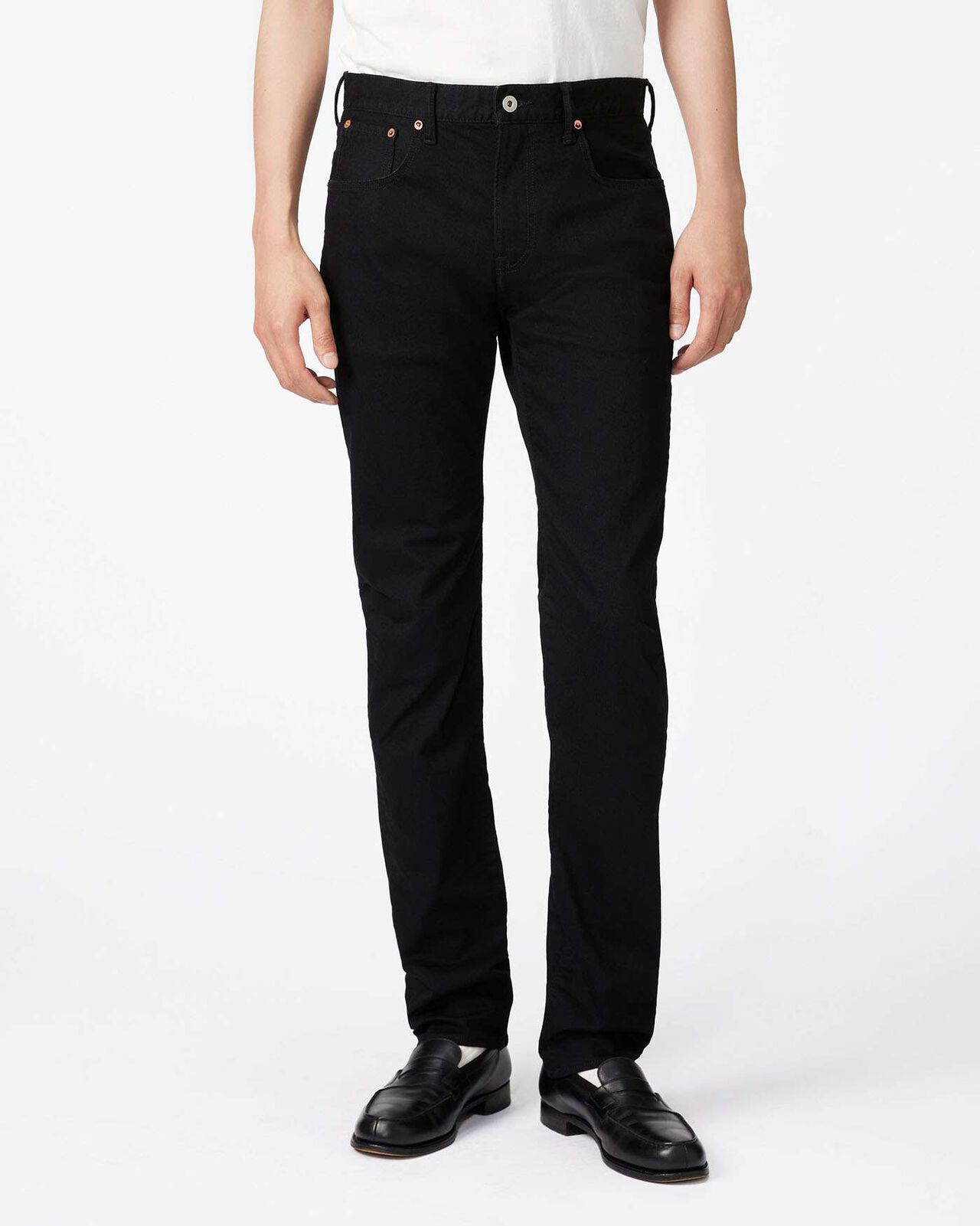 Stretch Slim Jeans 12oz,BLACK, large image number 0
