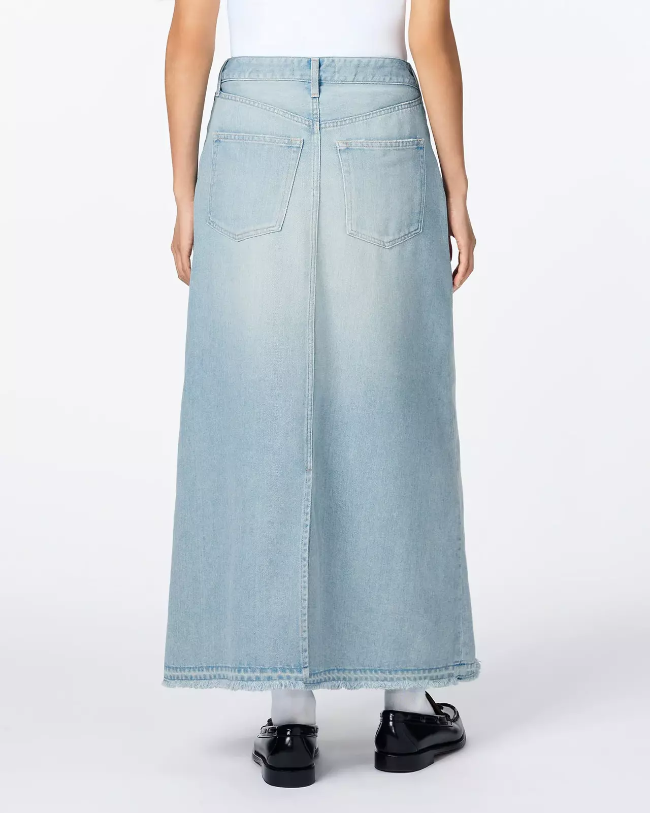 WOMEN | Light Denim Skirt 9oz Light Indigo,LIGHT INDIGO, large image number 2