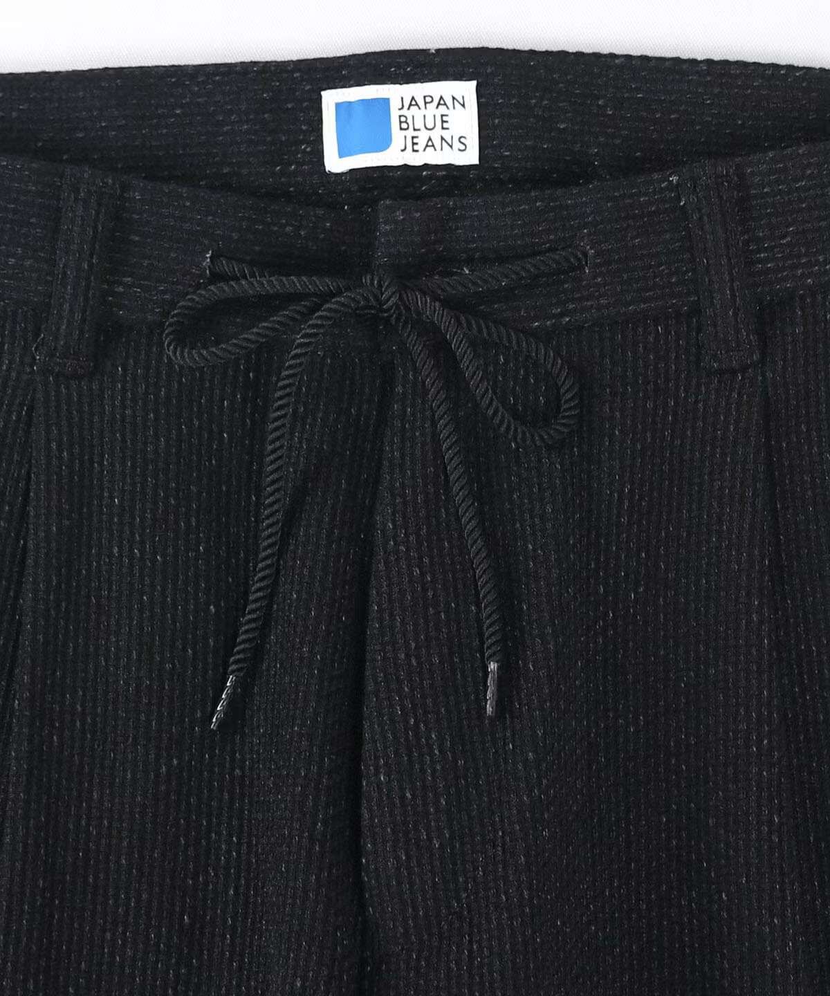 Sashiko Black Easy Tapered Pants