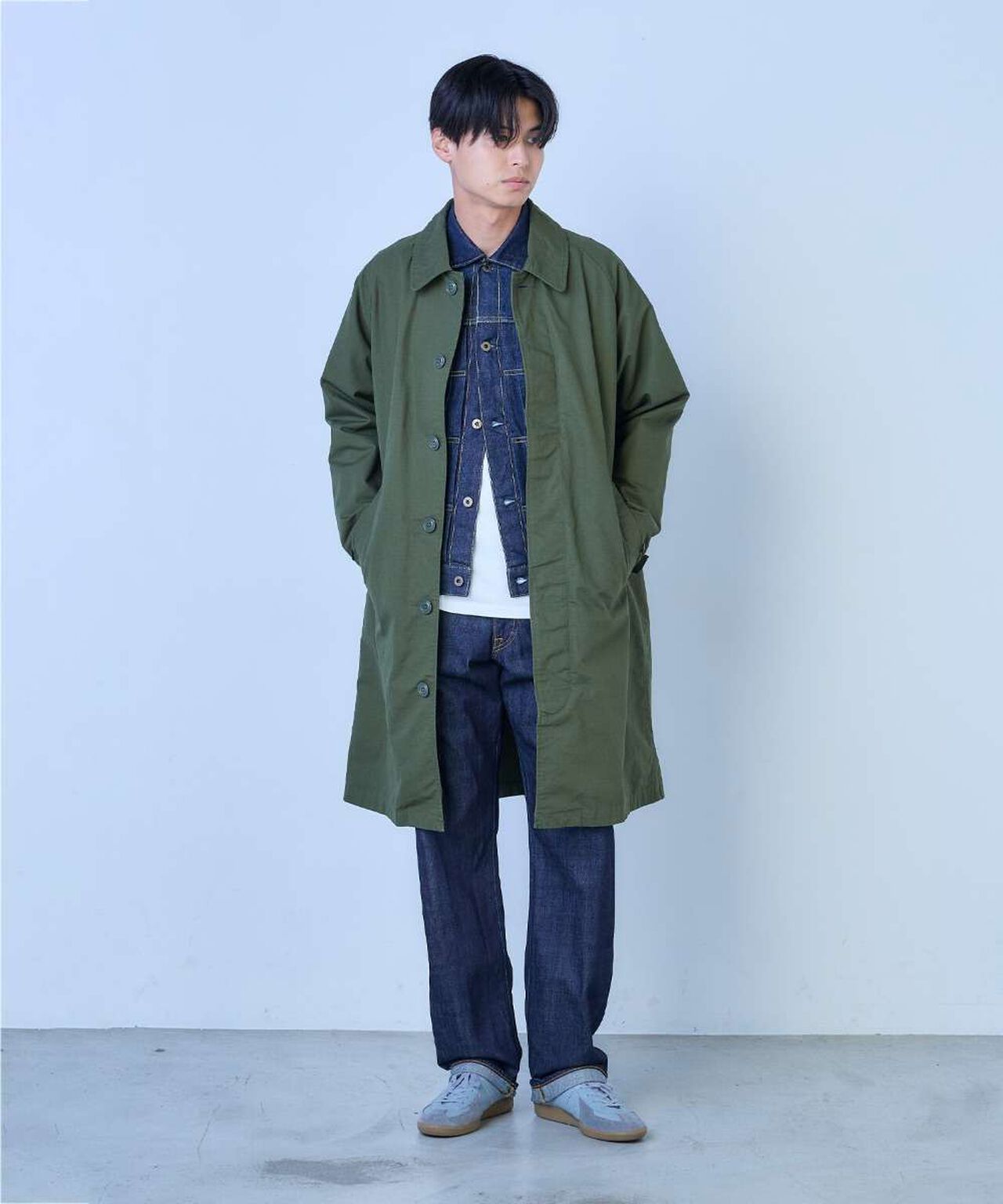 [ EXCLUSIVE ] J555 13.5oz Suvin Gold Cotton Loose Selvedge Jeans,, large image number 10
